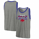 Buffalo Bills NFL Pro Line by Fanatics Branded Throwback Collection Season Ticket Tri-Blend Tank Top - Heathered Gray,baseball caps,new era cap wholesale,wholesale hats